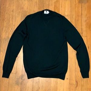 New No Nationality crew neck sweater in dark green